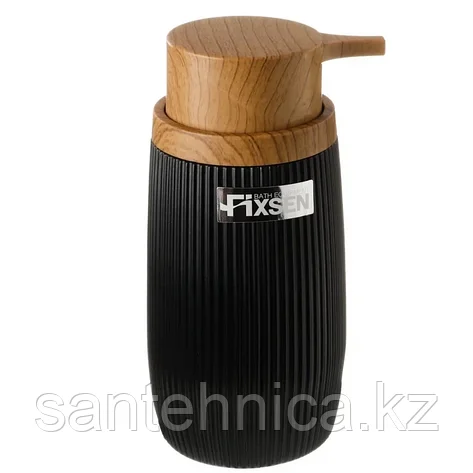 Дозатор жидкого мыла FIXSEN BLACK BOOM FX-411-1 черный, фото 2