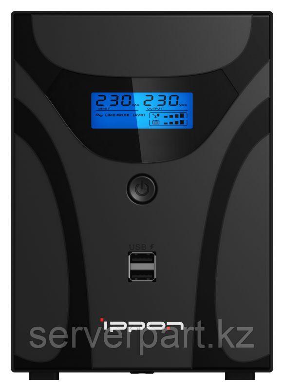 ИБП Ippon Smart Power Pro II 2200, 1600VA, 1200Вт, AVR 162-290В, 6(2)хС13, управление по USB/RS-232, RJ-45,
