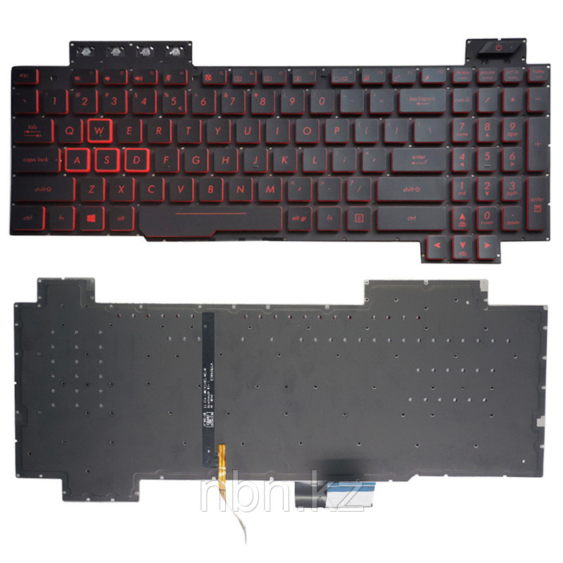 Клавиатура для ноутбука ASUS TUF Gaming FX505 / FX504 / FX705 RU с подсветкой - фото 1 - id-p109784006