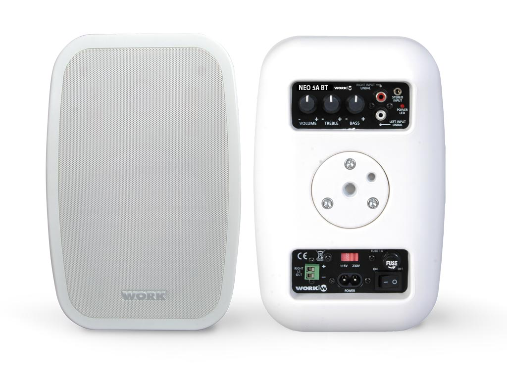 Активный акустический комплект WORK NEO 5A BT W, встроенный Bluetooth