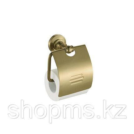 Держатель туалетной бумаги с крышкой Potato P2603 бронза, фото 2