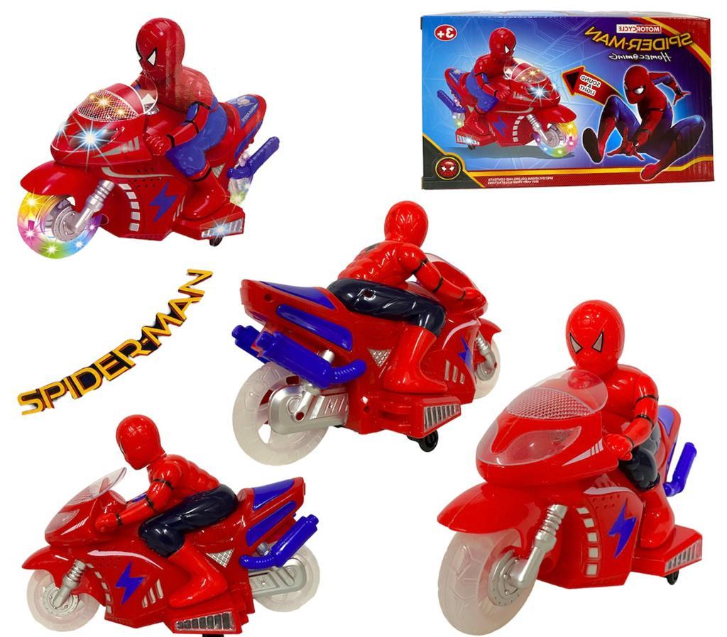 009-15 Мотоцикл Человек паук на батар, 24*14см