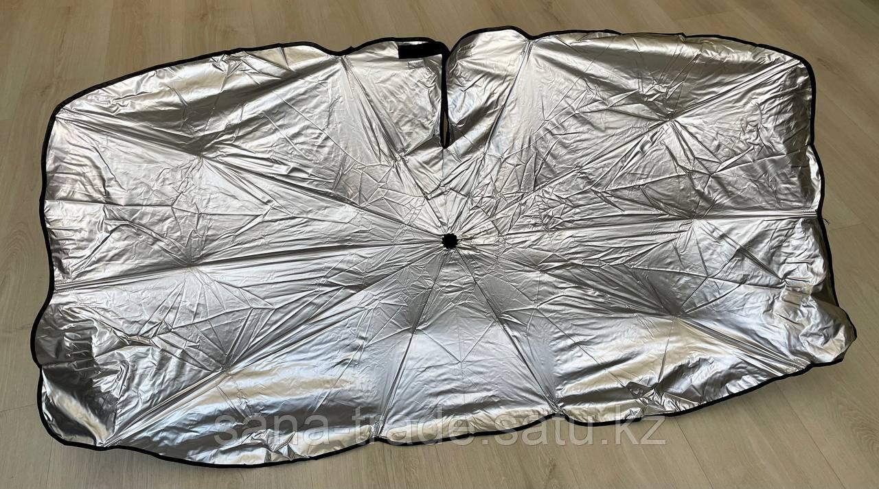 Солнезащитный зонт на лобовое стекло авто 130х70, размер S - фото 1 - id-p109793903