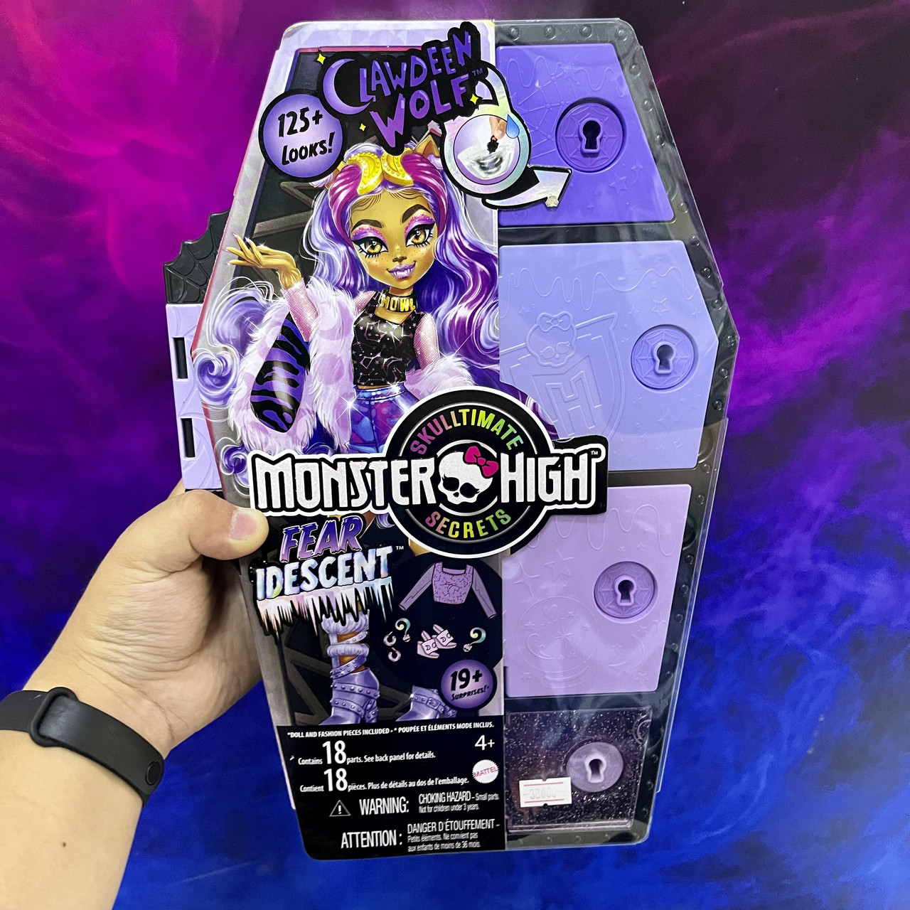Оригинальная кукла Monster High Skulltimate Secrets Fearidescent Clawdeen Wolf (ТЦ Евразия) - фото 1 - id-p109794240