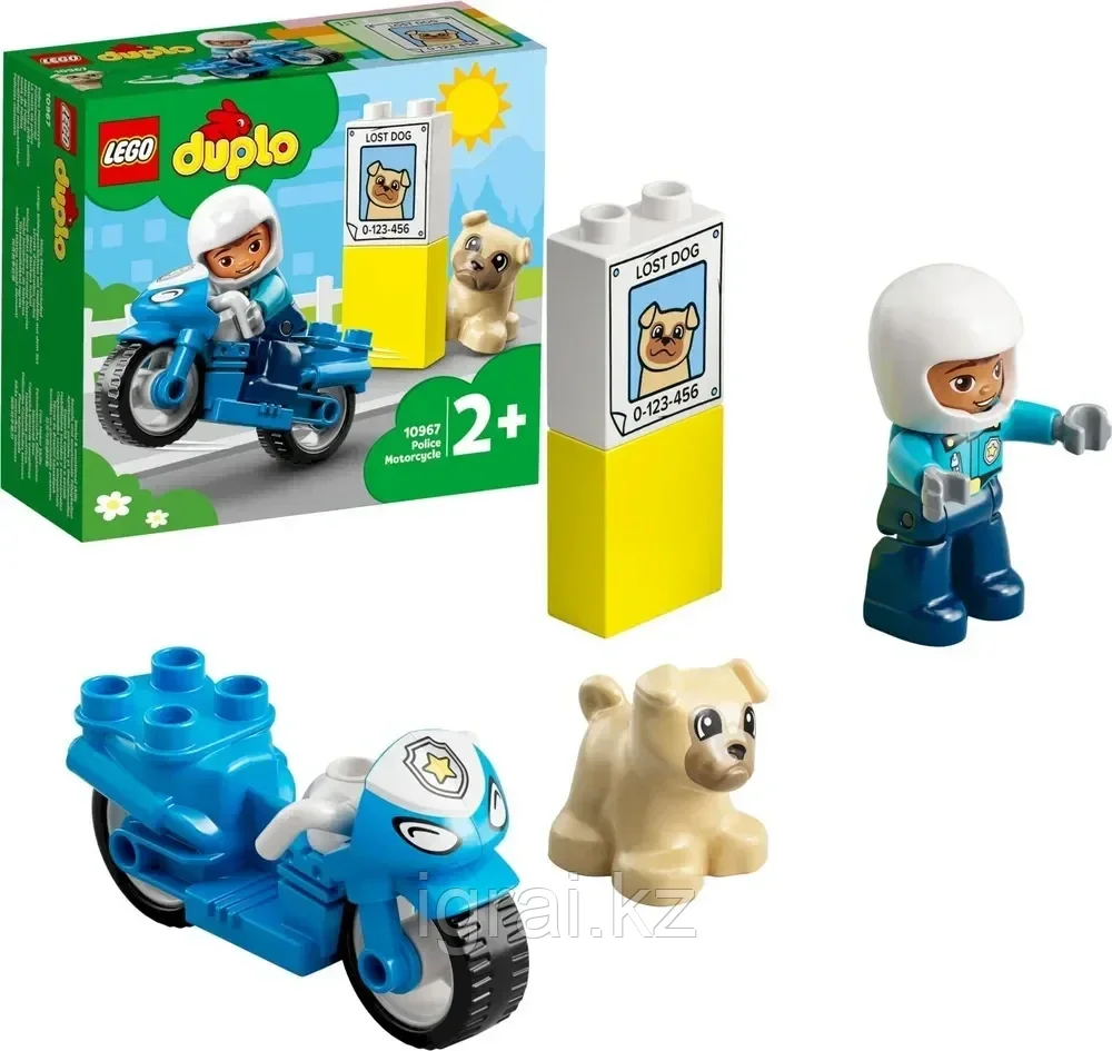 Lego Дупло Полицейский мотоцикл - фото 1 - id-p109771427