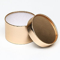 Коробка круглая золотая (диаметр13 см)