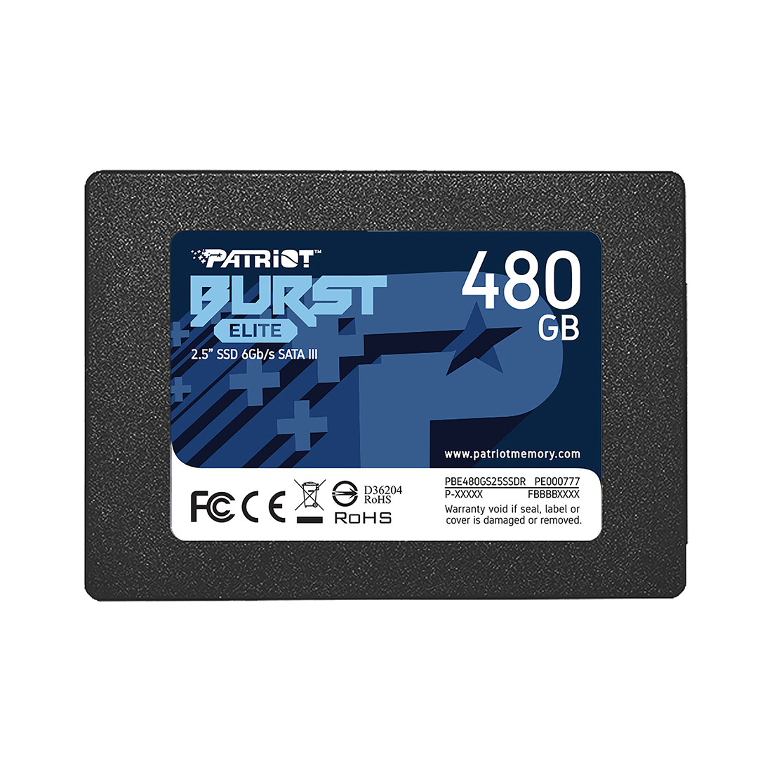Твердотельный накопитель SSD Patriot Burst Elite 480GB SATA - фото 1 - id-p109800931
