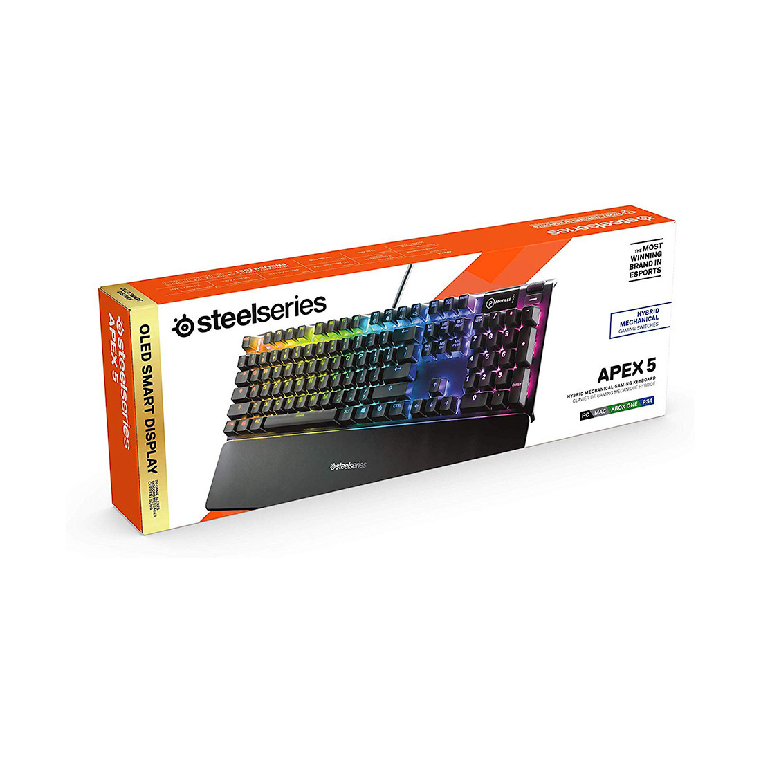 Клавиатура Steelseries Apex 5 US - фото 3 - id-p109797664