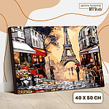 Картина по номерам на холсте с подрамником «Осенний Париж» 40х50 см, фото 2