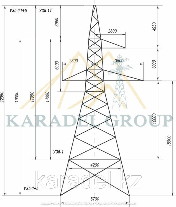 Анкерно-угловая опора У35-1Т