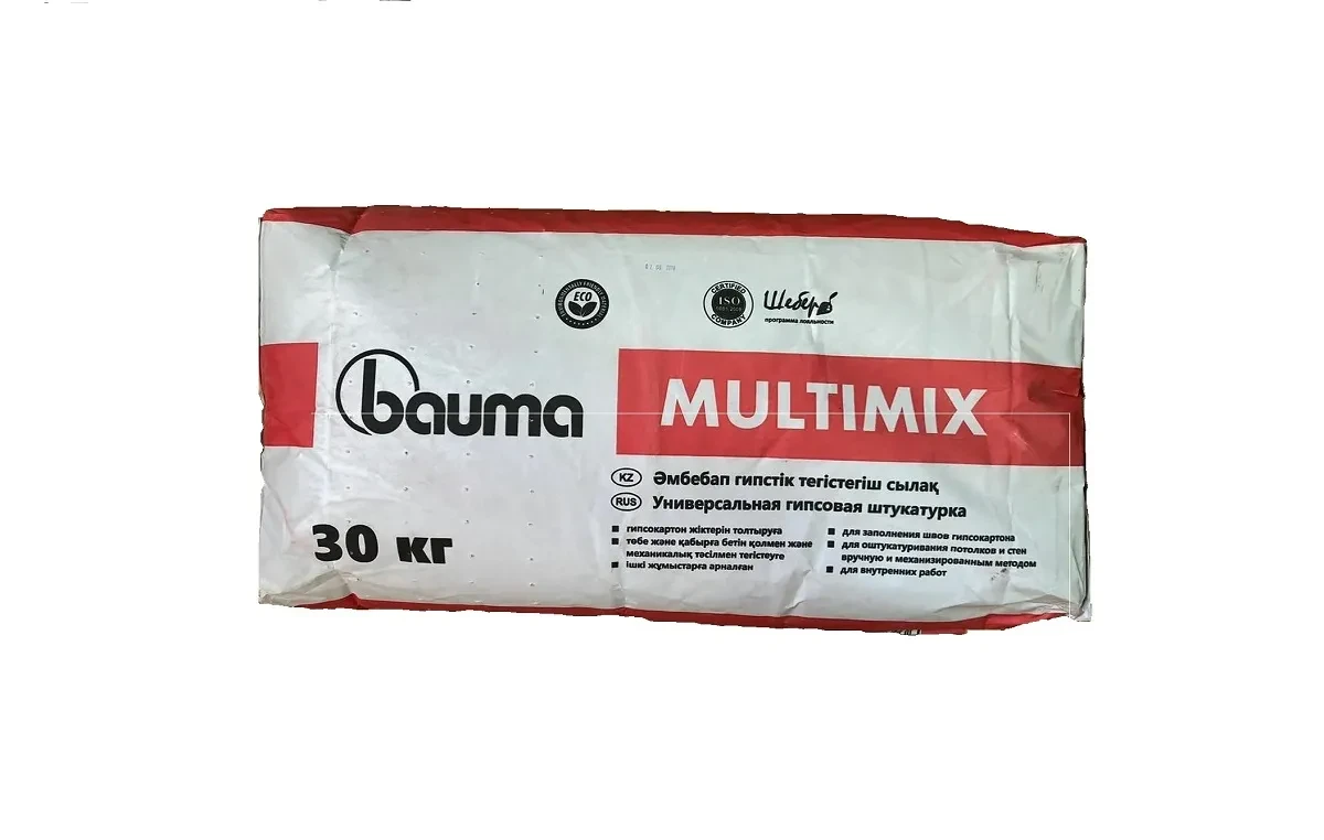 Штукатурка гипсовая универсальная Bauma Multimix, 30 кг (Баума Мультимикс) - фото 1 - id-p109808939
