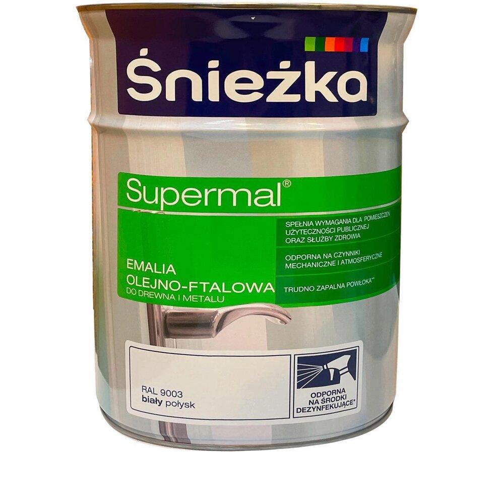 Эмаль Снежка Supermal глянцевая цвет белый