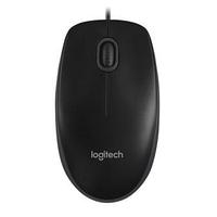 Мышь Logitech B100, проводная оптическая, 910-003357, черная, USB