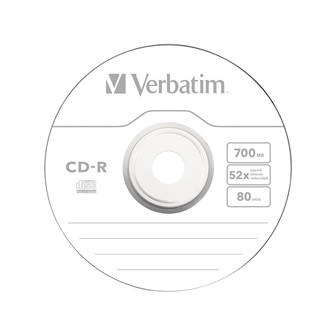 Диск CD-R Verbatim, (43432) 700Mb 52x - фото 1 - id-p109809766