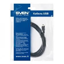 Кабель USB 2.0 А-В 1,8 m Sven - фото 2 - id-p109809814