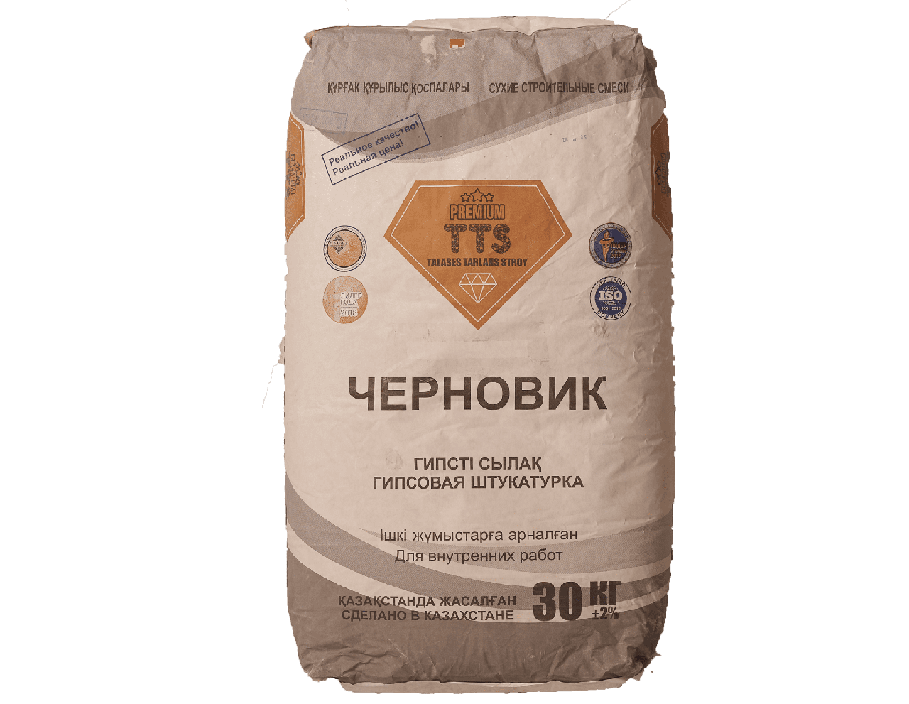 Черновик штукатурка Премиум TTS, 30 кг (Черновик ТТС)