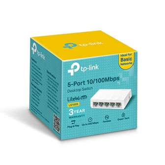 Коммутатор TP-Link LS1005, 5-портовый, 10/100 Мбит/с, RJ-45, Пластиковый корпус - фото 3 - id-p109809976