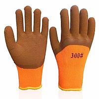 Перчатки 300# (Оранжевые резиновые)