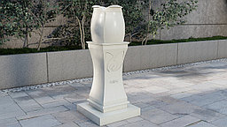 Питьевой фонтан из композитного мраморного камня Архитас Tulip