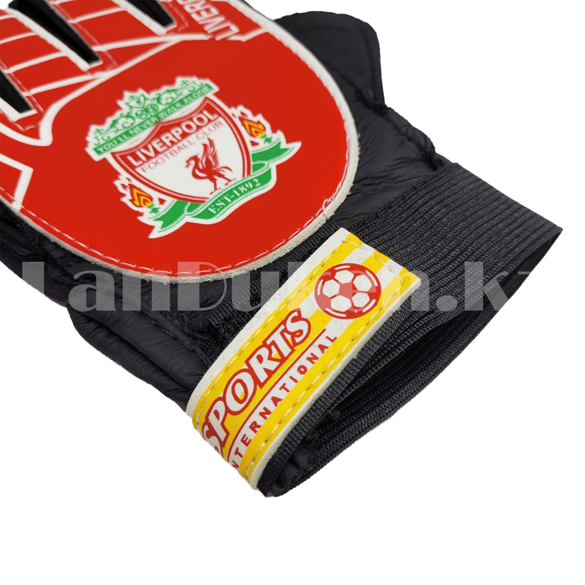 Перчатки вратарские футбольные Ливерпуль (размер 7-M) красные - фото 5 - id-p109816044