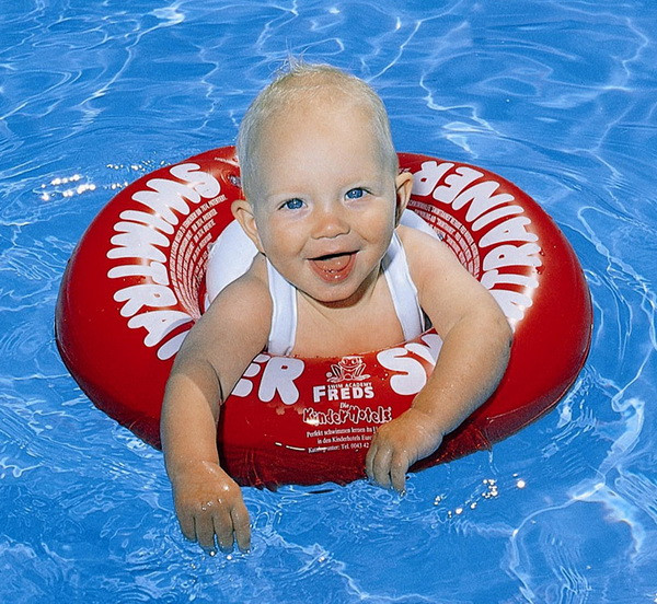 Надувной круг для обучения плаванию Swimtrainer, Красный 3мес-4года - фото 3 - id-p109816300