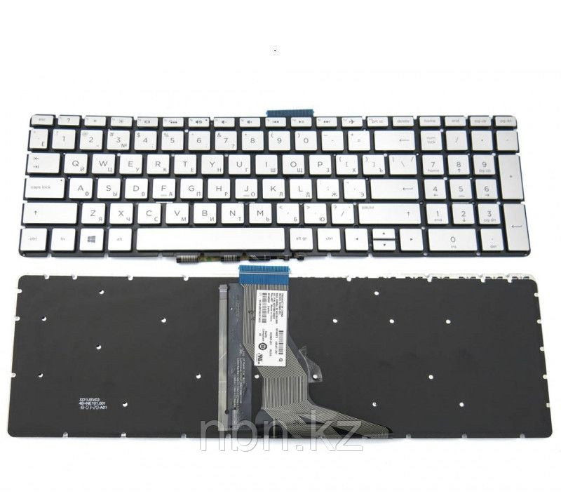 Клавиатура для ноутбука HP Pavilion 15S-EQ / 15S-DY RU с подсветкой серебро - фото 1 - id-p109816955