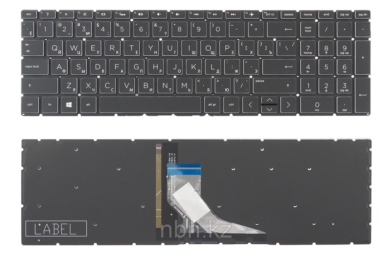 Клавиатура для ноутбука HP Pavilion 15 -DY / 15-SC / 15 -CN / 15-CW RU с подсветкой - фото 1 - id-p109817001