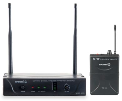 Беспроводной петличный микрофон WORK WRD 255/2, 1 канал UHF