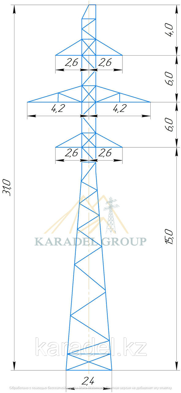 Промежуточная опора ПС150-2