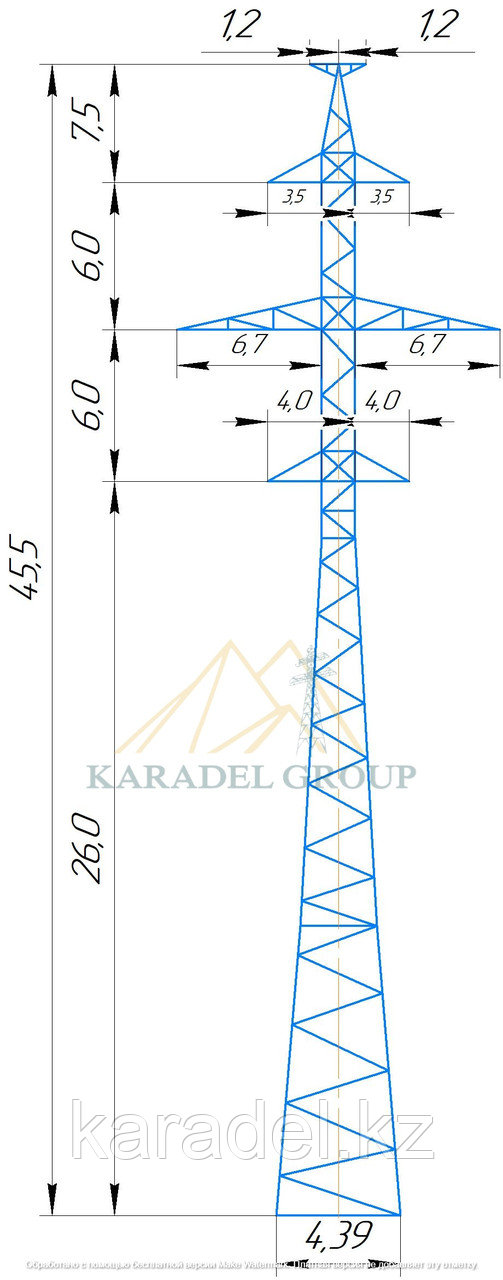 Промежуточная опора 1П220-2Т