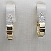 Золотые серьги с бриллиантами 0.176 Ct VS2/I, VG-Cut, фото 4