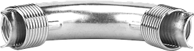 Фиксатор поворота 32 мм из оцинкованной стали, с кольцами
