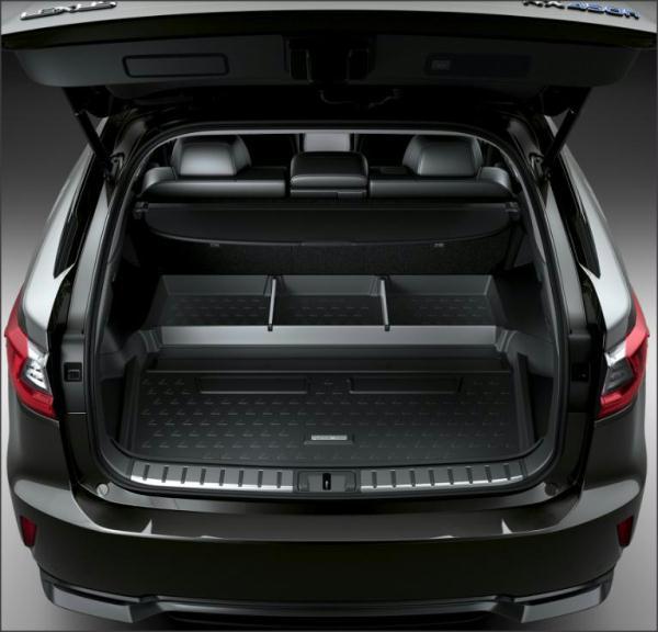 Коврик в багажник (Оригинал) Lexus RX 2015+ с перегородками