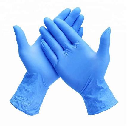 Перчатки нитриловые Wally Plastic размер L синий