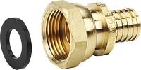 Муфта латунная 25x3/4 Varmega Slide-fit с накидной гайкой