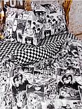 Подростковое постельное бельё "Аниме манга",1,5-спальное, с наволочкой 70х70, фото 4