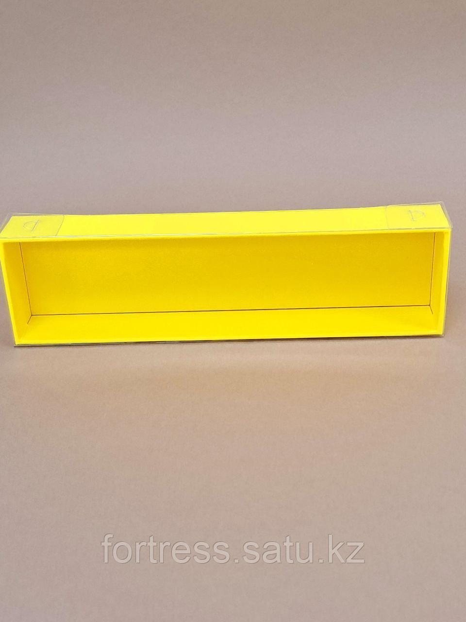 Коробка из твердого переплета желтая 20*6,5*4,5 - фото 1 - id-p109896869