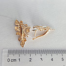 Позолоченные серьги из серебра SOKOLOV 93020702 серебро с позолотой, с английским замком, фото 3