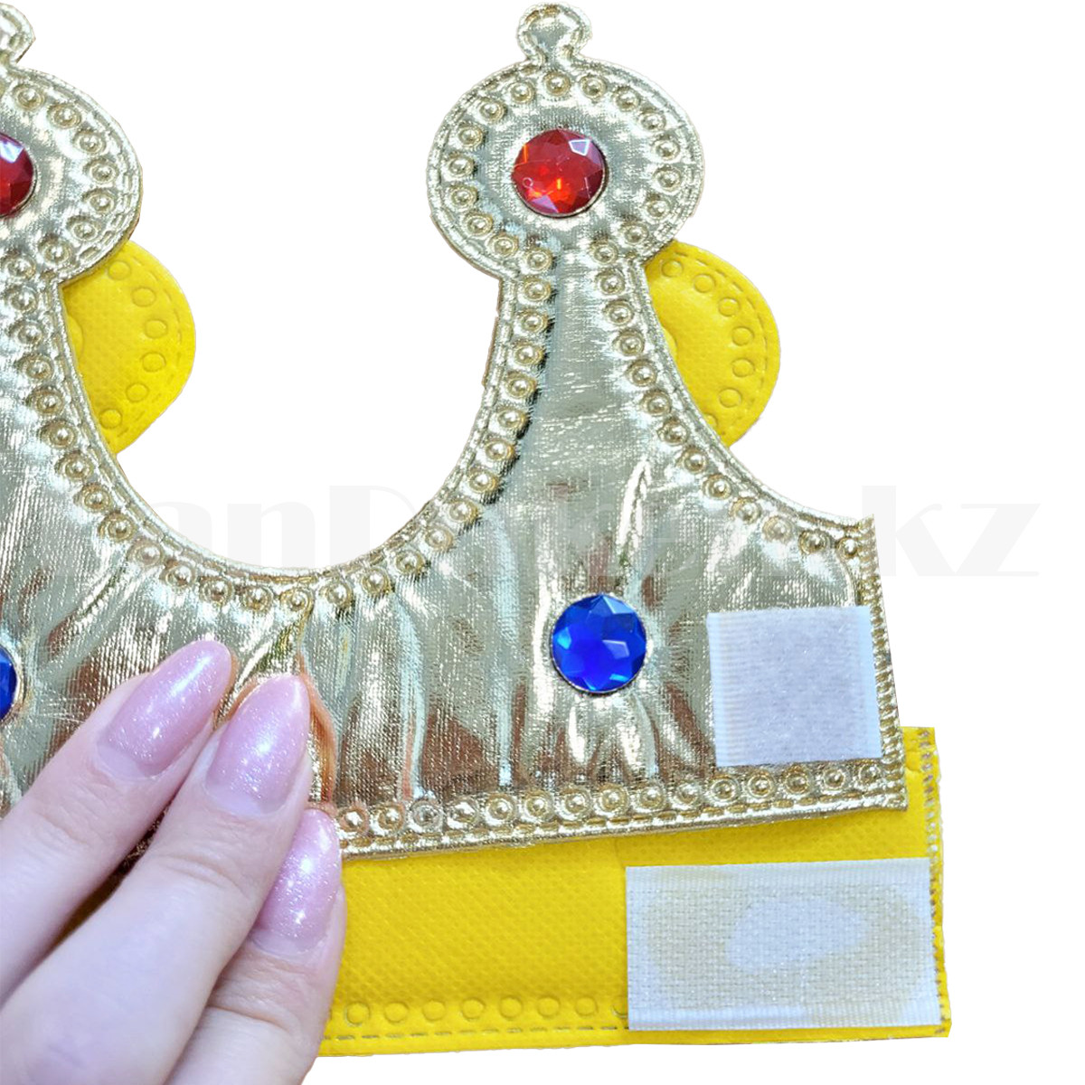 Детская мягкая корона обхват 56 см золотистая - фото 3 - id-p109897084