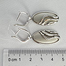 Серьги из серебра с фианитами Diamant 94-121-01560-1 серебро с родием, фото 6