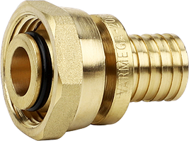Муфта латунная 20x3/4 Varmega Slide-fit с накидной гайкой и евроконусом VM51712