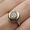 Золотое кольцо с бриллиантами 0.21Сt VS1/G, 19 размер, фото 10