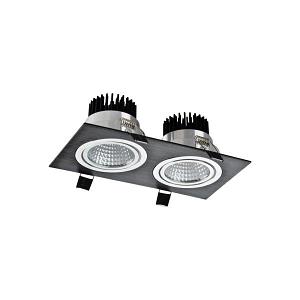 Встраиваемый светильник LED OC001A 2х5W 5000K BLACK