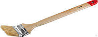 Кисть радиаторная угловая ЗУБР "УНИВЕРСАЛ-МАСТЕР", смешанная натуральная щетина, пластмассовая ручка, 63мм