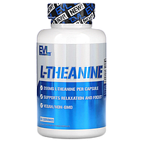 Л-теанин, 200 мг, 60 сімдік капсуласы, EVLution Nutrition