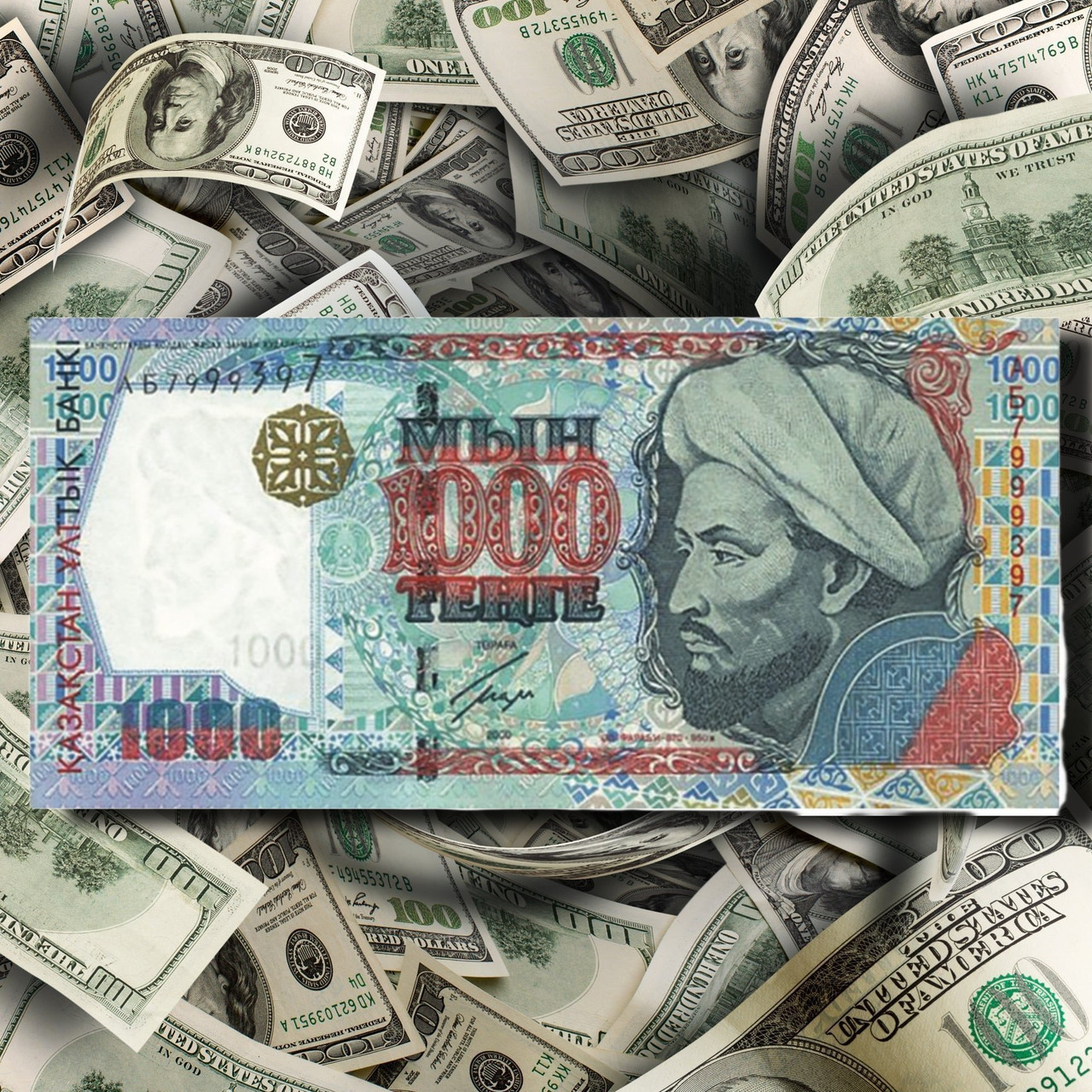 Банкнота 1000 тенге 2000 года (UNC)