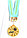 Медаль рельефная ФУТБОЛ (золото), фото 2