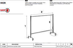 Рама передвижная для занавеса MOB_SACIT AZIA"|