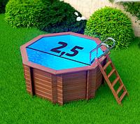 Круглый деревянный бассейн Ханхой 2,5 м