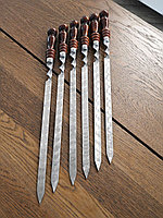 В поход для костра Шампура 550х12мм с деревянной ручкой общая длинна 78см 10316 Россия